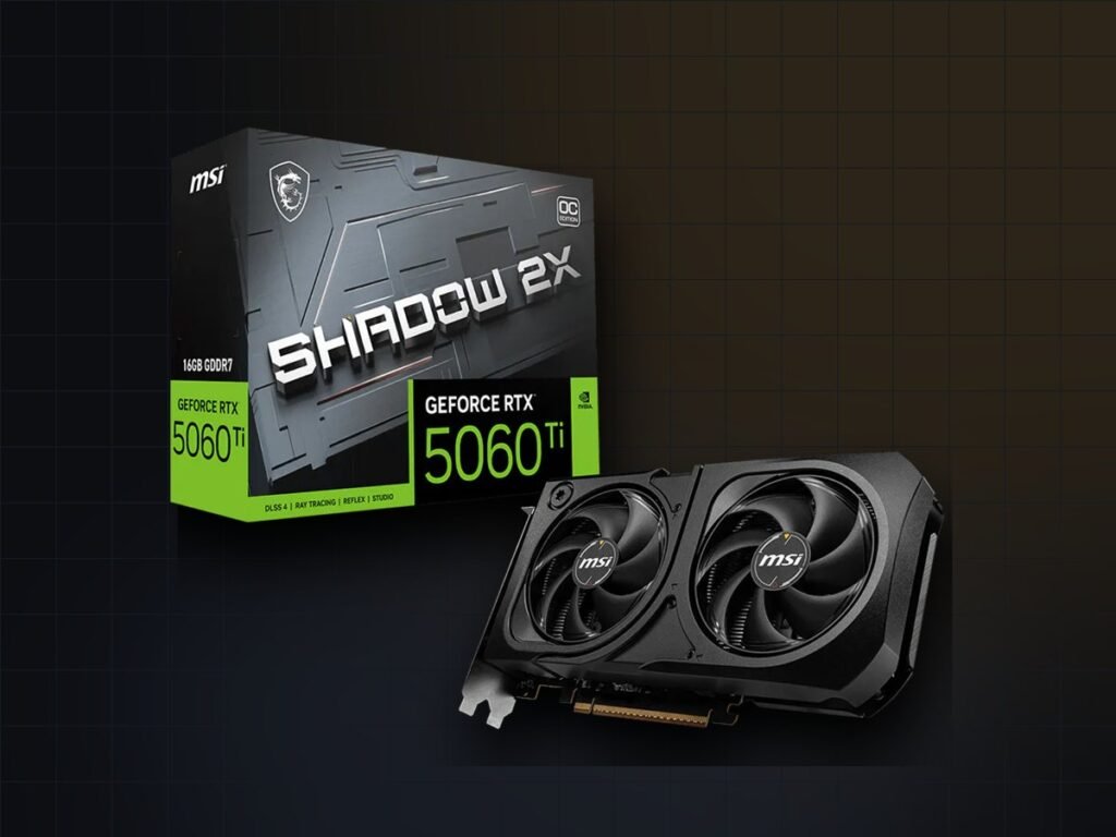 MSI GeForce RTX 5060 Ti 16G Shadow 2X OC Plus (resmî görsel)