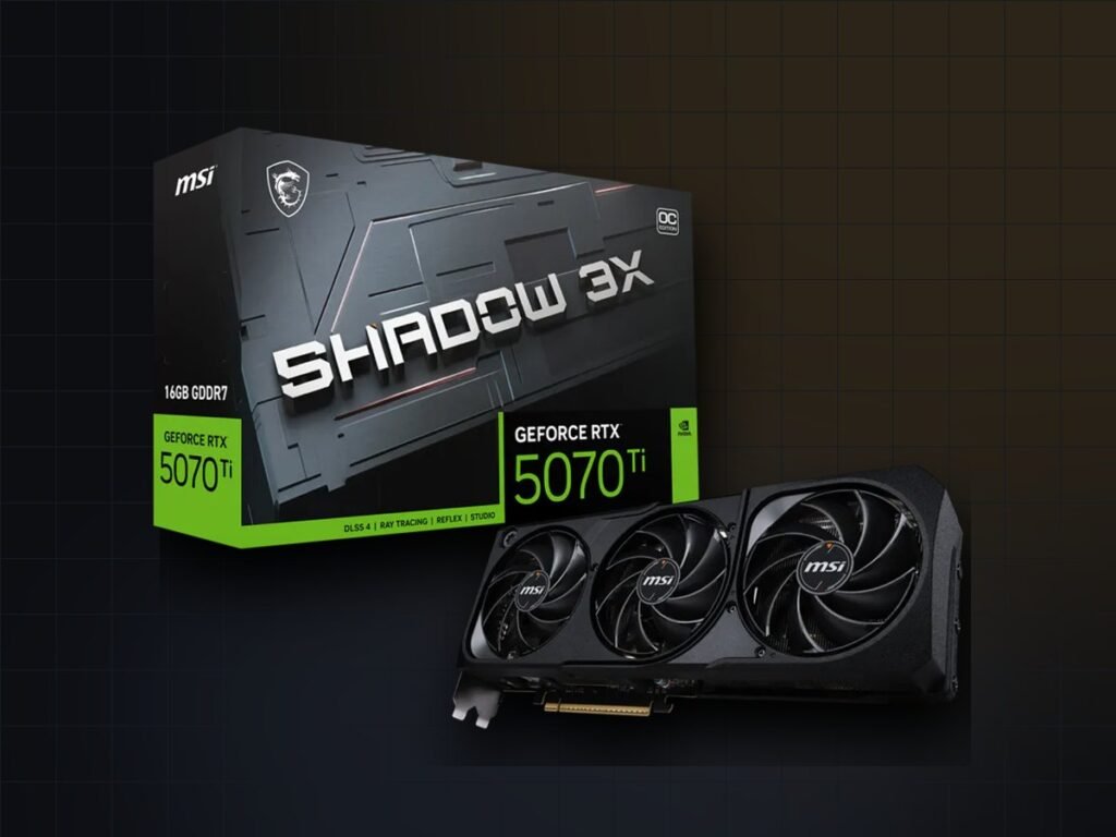 MSI GeForce RTX 5070 Ti 16G Shadow 3X OC (resmî görsel)