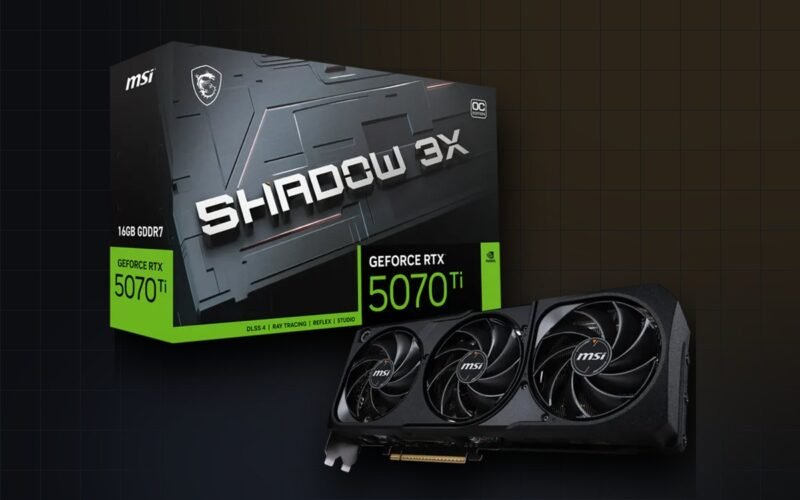 MSI GeForce RTX 5070 Ti 16G Shadow 3X OC (resmî görsel)